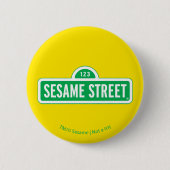 Sesamstraße | Grünes Logo Button (Vorderseite)