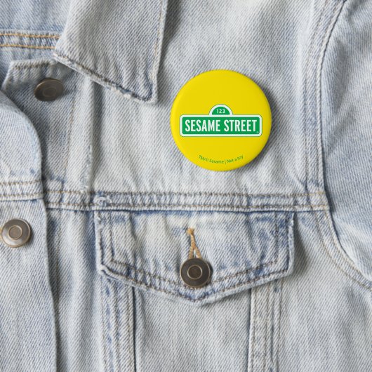 Sesamstraße | Grünes Logo Button (Beispiel)
