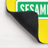 Sesamstraße | Grünes Logo Mousepad (Ecke)