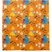 Sesamstraße Halloween Bats & Ghosts Muster Duschvorhang (Vorderseite)