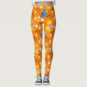 Sesamstraße Halloween Bats & Ghosts Muster Leggings (Vorderseite)