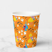 Sesamstraße Halloween Bats & Ghosts Muster Pappbecher (Rechts)