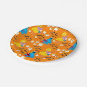 Sesamstraße Halloween Bats & Ghosts Muster Pappteller (Schrägansicht)