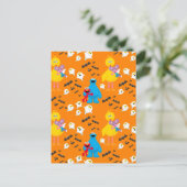 Sesamstraße Halloween Bats & Ghosts Muster Postkarte (Stehend Vorderseite)