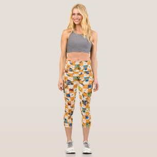 Sesamstrasse Halloween Kegelmuster Capri Leggings