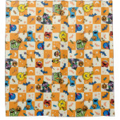 Sesamstrasse Halloween Kegelmuster Duschvorhang (Vorderseite)