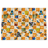 Sesamstrasse Halloween Kegelmuster Große Geschenktüte (Vorderseite)