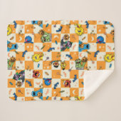 Sesamstrasse Halloween Kegelmuster Sherpadecke (Vorderseite (Horizontal))
