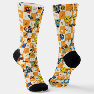 Sesamstrasse Halloween Kegelmuster Socken