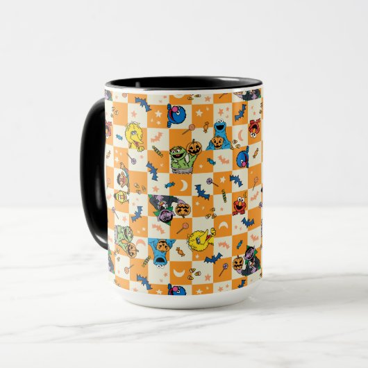 Sesamstrasse Halloween Kegelmuster Tasse (Vorderseite Links)
