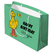 Sesamstraße | Happy Birthday Große Geschenktüte (Rückseite Schrägansicht)