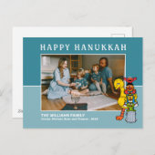 Sesamstraße | Happy Hanukkah Feiertagspostkarte (Vorne/Hinten)