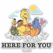 Sesamstraße | Hier für Sie Aufkleber (Vorderseite)