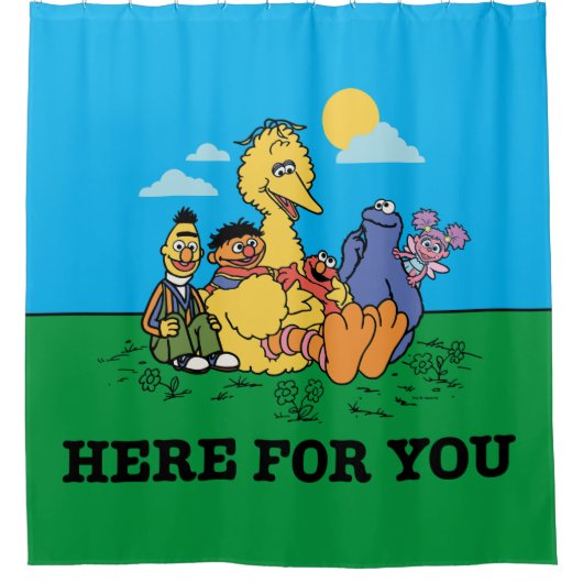 Sesamstraße | Hier für Sie Duschvorhang (Vorderseite)