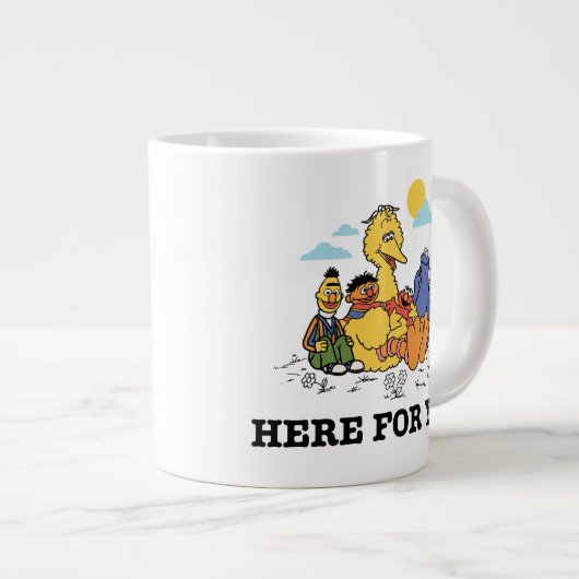 Sesamstraße | Hier für Sie Jumbo-Tasse (Vorderseite Rechts)