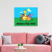 Sesamstraße | Hier für Sie Leinwanddruck (Insitu (Wohnzimmer))