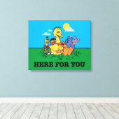 Sesamstraße | Hier für Sie Leinwanddruck (Insitu (Holzboden))