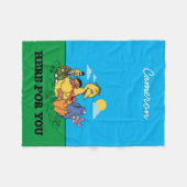 Sesamstraße | Hier für Sie | Name hinzufügen Fleecedecke (Vorderseite (Horizontal))