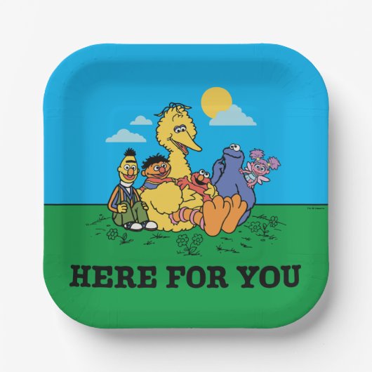 Sesamstraße | Hier für Sie Pappteller (Vorderseite)