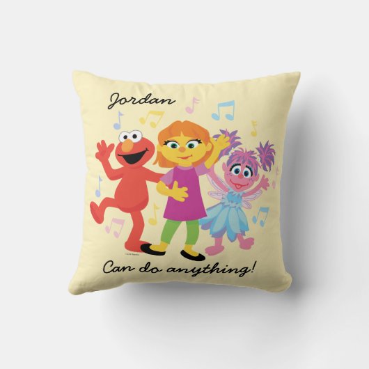 Sesamstraße | Julia, Elmo & Abby Dancing Kissen (Rückseite)