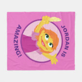 Sesamstraße | Julia Holding Feather Fleecedecke (Vorderseite (Horizontal))