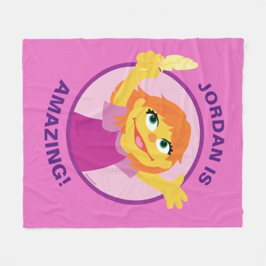 Sesamstraße | Julia Holding Feather Fleecedecke (Vorderseite (Horizontal))