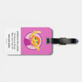 Sesamstraße | Julia Holding Feather Gepäckanhänger (Rückseite horizontal)