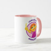 Sesamstraße Julia Holding Feather Tasse (VorderseiteRechts)