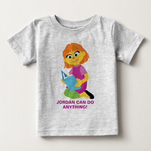 Sesamstraße | Julia Lesen eines Buches Baby T-shirt (Vorderseite)