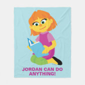 Sesamstraße | Julia Lesen eines Buches Fleecedecke (Vorderseite)