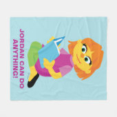 Sesamstraße | Julia Lesen eines Buches Fleecedecke (Vorderseite (Horizontal))