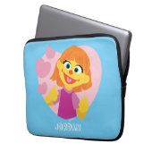 Sesamstraße | Julia Pink Heart Laptopschutzhülle (Vorderseite Links)