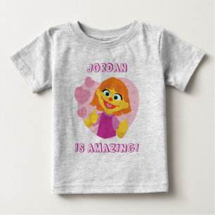 Sesamstraße Julia rosa Herz Baby T-shirt