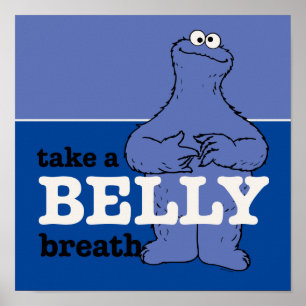 Sesamstraße Keksmonster atmen Poster