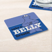 Sesamstraße | Keksmonster atmen Rechteckiger Pappuntersetzer (angewinkelt)