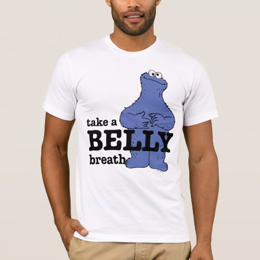 Sesamstraße | Keksmonster atmen T-Shirt (Vorderseite)