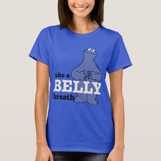 Sesamstraße | Keksmonster atmen T-Shirt (Vorderseite)