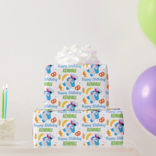 Sesamstraße Keksmonster Food Truck Geschenkpapier (Partygeschenke)