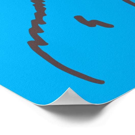 Sesamstraße | Keksmonster hell | Name hinzufügen Poster (Ecke)