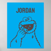 Sesamstraße | Keksmonster hell | Name hinzufügen Poster (Vorne)