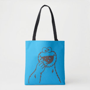 Sesamstraße Keksmonster hell Tasche