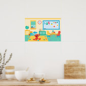 Sesamstraße | Klassenzimmer Poster (Küche)