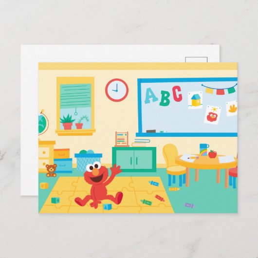 Sesamstraße | Klassenzimmer Postkarte (Vorne/Hinten)