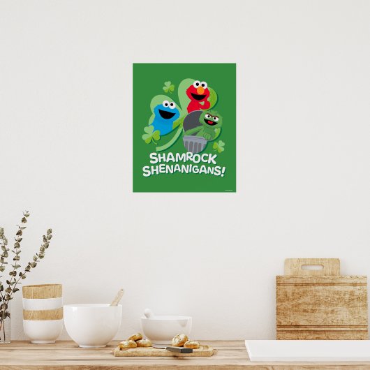 Sesamstraße | Kleeblatt Shenanigans! Poster (Küche)