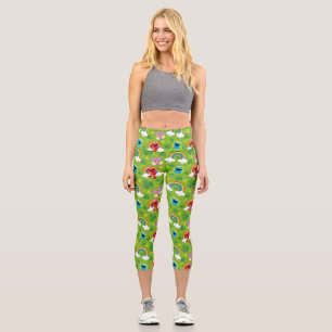 Sesamstraße Kleeblatt und Regenbogenmuster Capri Leggings