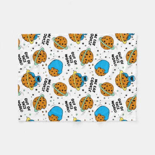 Sesamstraße | Krümelmonster aus dieser Welt Fleecedecke (Vorderseite (Horizontal))