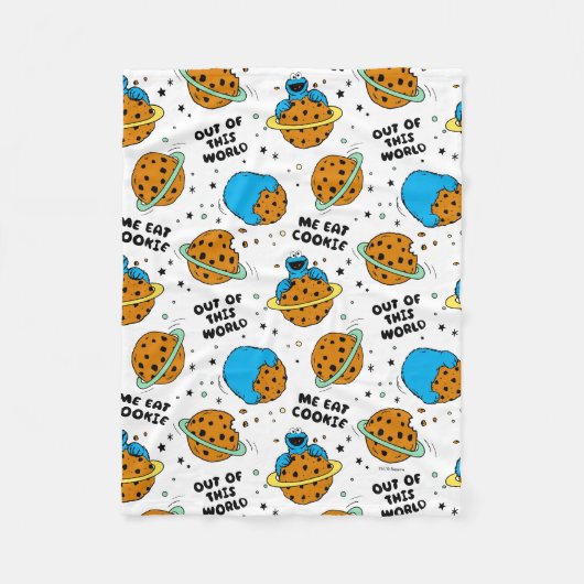 Sesamstraße | Krümelmonster aus dieser Welt Fleecedecke (Vorderseite)