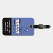 Sesamstraße | Krümelmonster | Informationen hinzuf Gepäckanhänger (Rückseite horizontal)