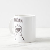 Sesamstraße | Krümelmonster | Name hinzufügen Kaffeetasse (Vorderseite Links)