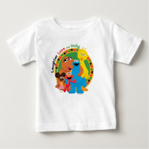 Sesamstraße Lachen, Liebe und Einheit Baby T-shirt